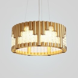 Moderne luci da soffitto contemporanee con placcatura in rame
