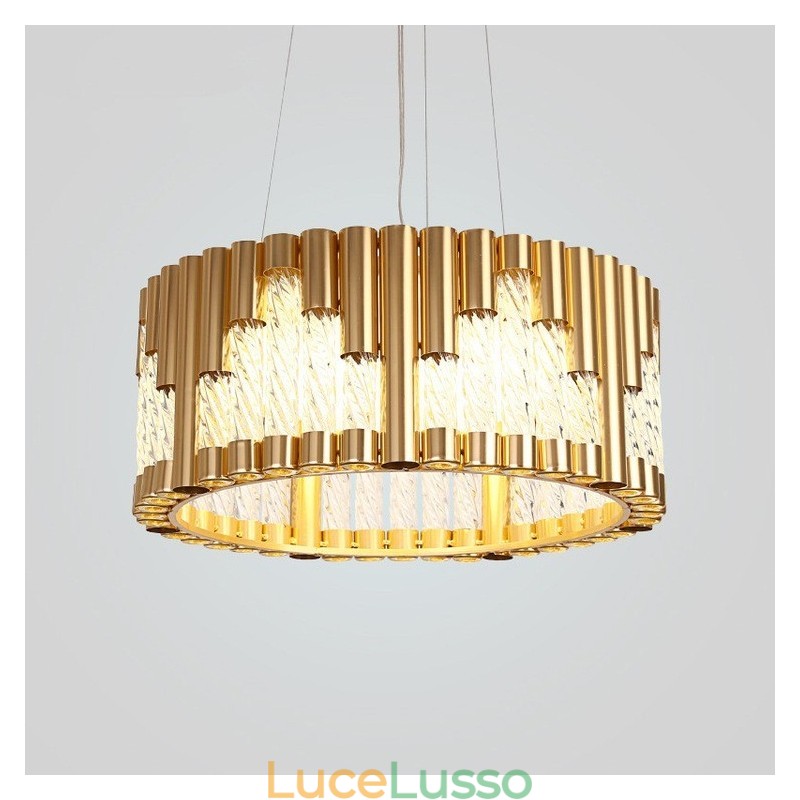 Moderne luci da soffitto contemporanee con placcatura in rame