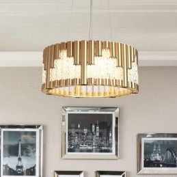 Moderne luci da soffitto contemporanee con placcatura in rame