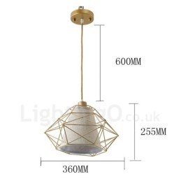 Lampada a sospensione retrò vintage in ferro nero con paralumi in tessuto