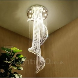 15 luci moderne a sospensione in cristallo per soffitto, lampadari per interni, lampade con lampadine