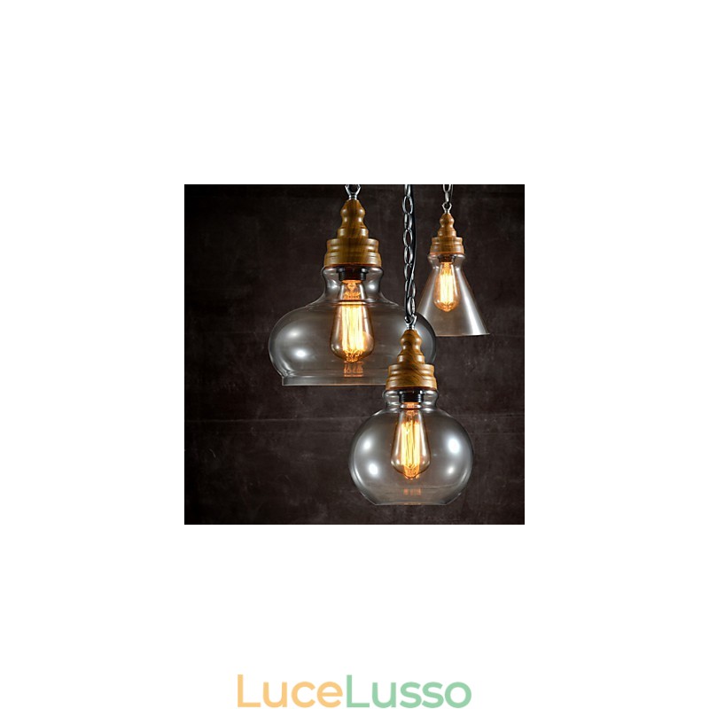 Lampadario a sospensione in metallo stile mini moderno e contemporaneo a 3 luci
