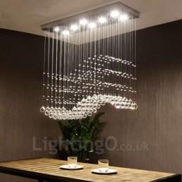 Lampadario moderno in cristallo per soffitto, lampadario per interni, lampade e apparecchi di illuminazione
