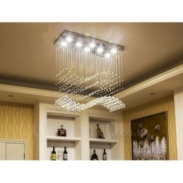 Lampadario moderno in cristallo per soffitto, lampadario per interni, lampade e apparecchi di illuminazione