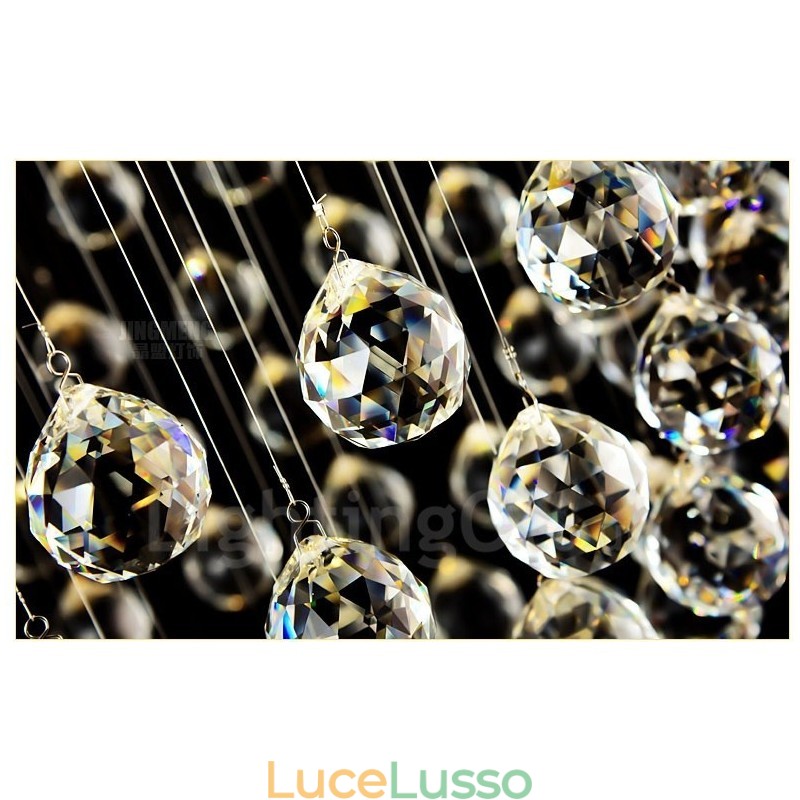 Lampadario moderno in cristallo per soffitto, lampadario per interni, lampade e apparecchi di illuminazione