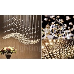 Lampadario moderno in cristallo per soffitto, lampadario per interni, lampade e apparecchi di illuminazione