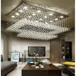 Lampadario moderno in cristallo per soffitto, lampadario per interni, lampade e apparecchi di illuminazione