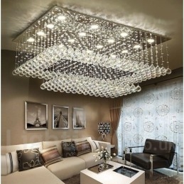 Lampadario moderno in cristallo per soffitto, lampadario per interni, lampade e apparecchi di illuminazione