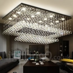 Lampadario moderno in cristallo per soffitto, lampadario per interni, lampade e apparecchi di illuminazione