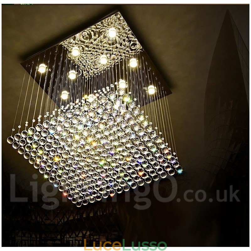 Lampadario moderno in cristallo per soffitto, lampadario per interni, lampade per illuminazione