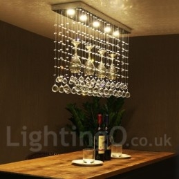 Lampadario moderno a sospensione in cristallo da soffitto a 5 luci, lampadario per interni, lampade di illuminazione