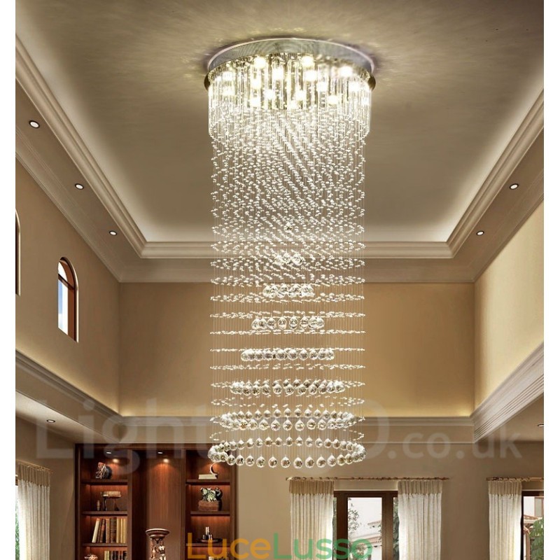 Lampadario moderno in cristallo per soffitto, lampadario per interni, lampade e apparecchi di illuminazione