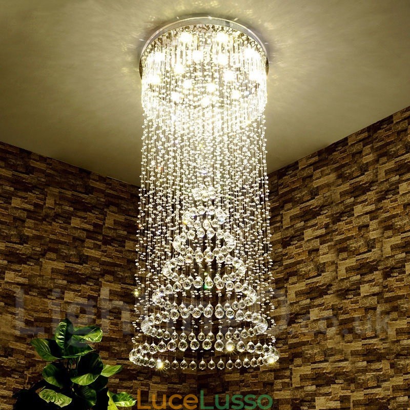 Lampadario moderno in cristallo per soffitto, lampadario per interni, lampade e apparecchi di illuminazione