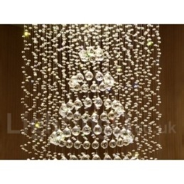 Lampadario moderno in cristallo per soffitto, lampadario per interni, lampade e apparecchi di illuminazione