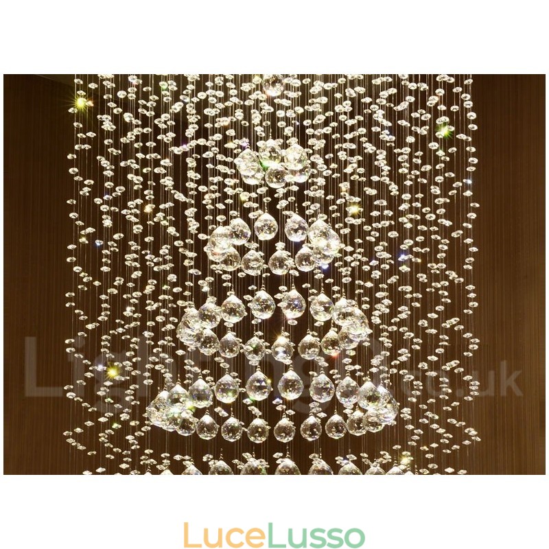 Lampadario moderno in cristallo per soffitto, lampadario per interni, lampade e apparecchi di illuminazione