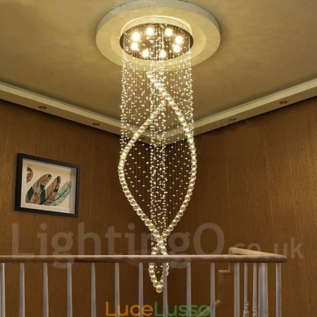 Lampadario a sospensione moderno in cristallo extra large per interni, lampade e apparecchi di illuminazione Lampadario a sospensione moderno in cristallo extra large per interni, lampade e apparecchi di illuminazione