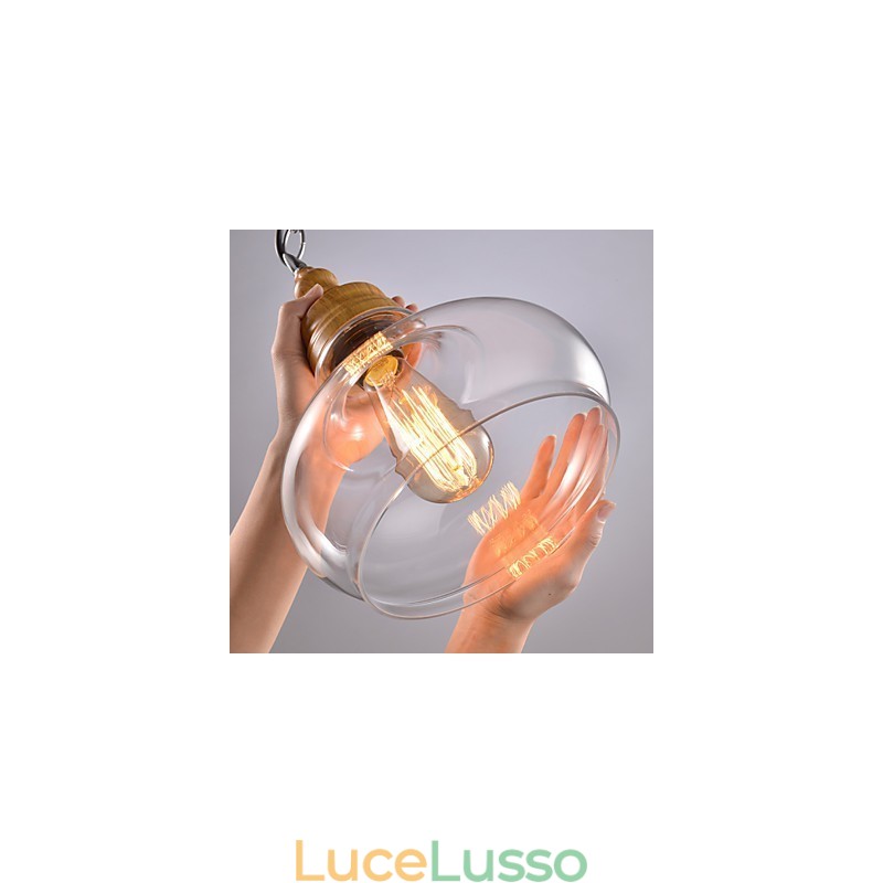 Lampadario a sospensione in metallo stile mini moderno e contemporaneo a 3 luci