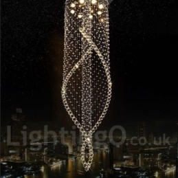 Lampadario a sospensione moderno in cristallo extra large per interni, lampade e apparecchi di illuminazione