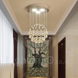 Lampadario moderno a sospensione in cristallo a 3 luci, lampadario per interni, lampade e apparecchi di illuminazione