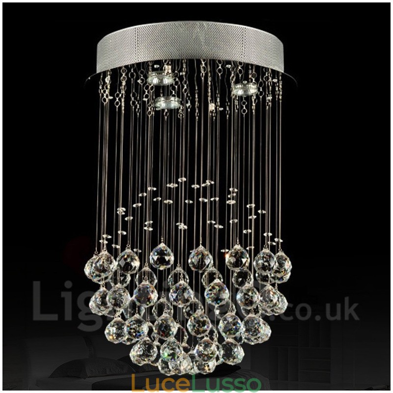 Lampadario moderno a sospensione in cristallo a 3 luci, lampadario per interni, lampade e apparecchi di illuminazione