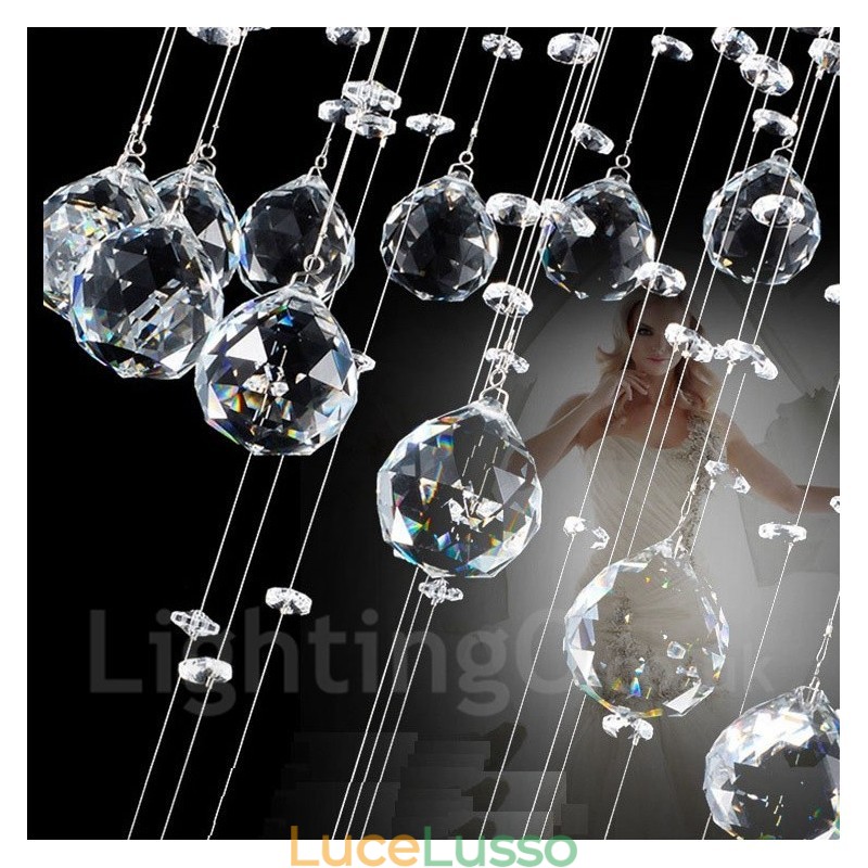 Lampadario moderno a sospensione in cristallo a 3 luci, lampadario per interni, lampade e apparecchi di illuminazione