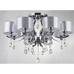 Lampadario moderno in cristallo K9 8 luci