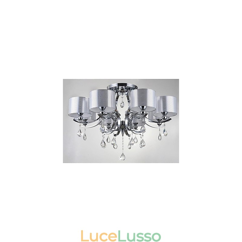 Lampadario moderno in cristallo K9 8 luci