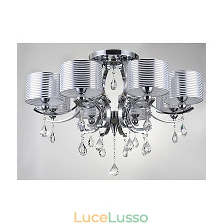Lampadario moderno in cristallo K9 8 luci Lampadario moderno in cristallo K9 8 luci