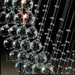 Lampadario moderno a sospensione in cristallo a 3 luci, lampadario per interni, lampade e apparecchi di illuminazione