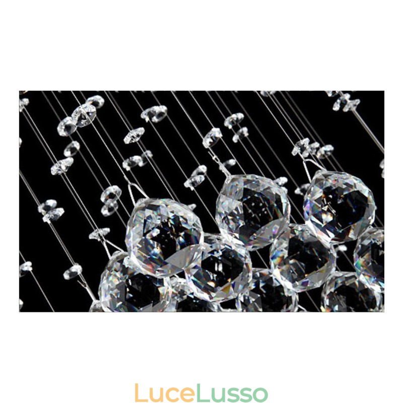 Lampadario moderno in cristallo da soffitto, lunghezza extra 5 metri, lampadario per interni, lampade e apparecchi di illuminazione