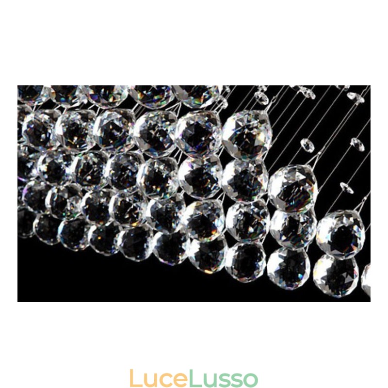 Lampadario moderno in cristallo da soffitto, lunghezza extra 5 metri, lampadario per interni, lampade e apparecchi di illuminazione