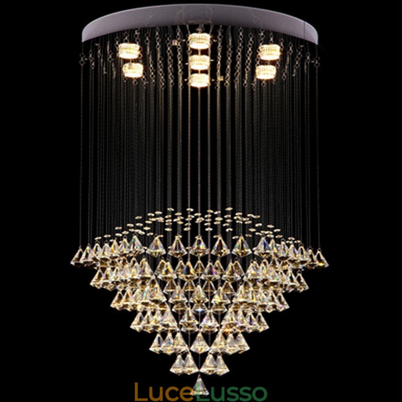 7 luci moderno cristallo soffitto lampadario lampadario interno illuminazione lampade infissi