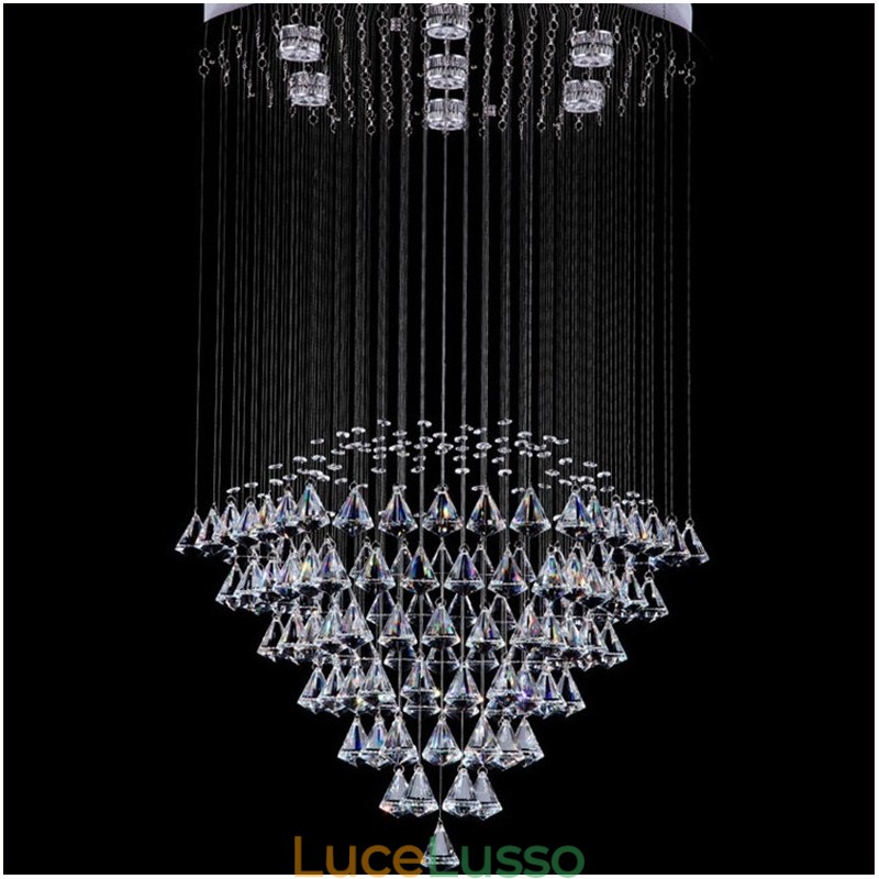 7 luci moderno cristallo soffitto lampadario lampadario interno illuminazione lampade infissi