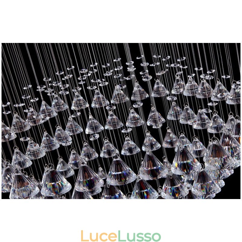 7 luci moderno cristallo soffitto lampadario lampadario interno illuminazione lampade infissi