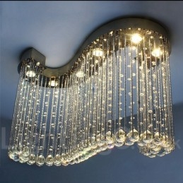 6 luci moderno cristallo soffitto lampadario lampadario illuminazione lampade da interno