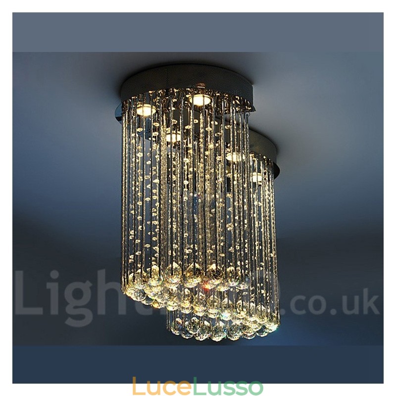 6 luci moderno cristallo soffitto lampadario lampadario illuminazione lampade da interno