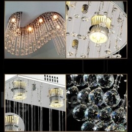6 luci moderno cristallo soffitto lampadario lampadario illuminazione lampade da interno