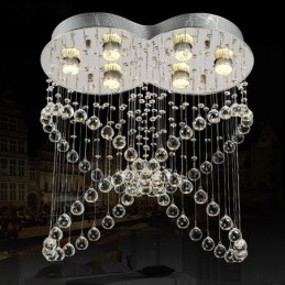 6 luci moderno cristallo soffitto lampadario lampadario illuminazione interna lampade infissi