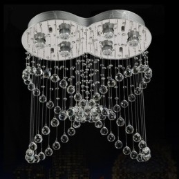 6 luci moderno cristallo soffitto lampadario lampadario illuminazione interna lampade infissi