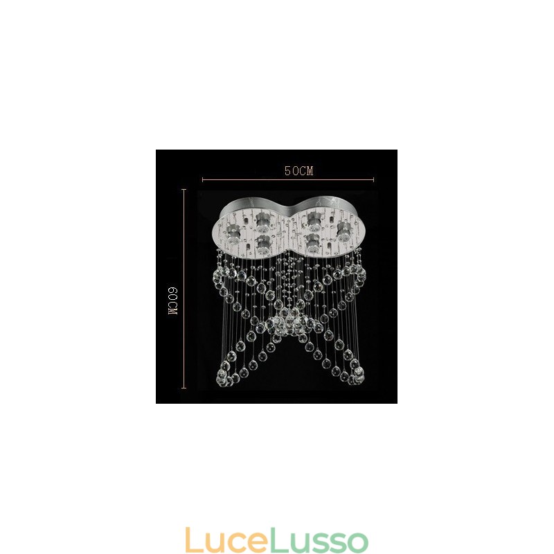 6 luci moderno cristallo soffitto lampadario lampadario illuminazione interna lampade infissi