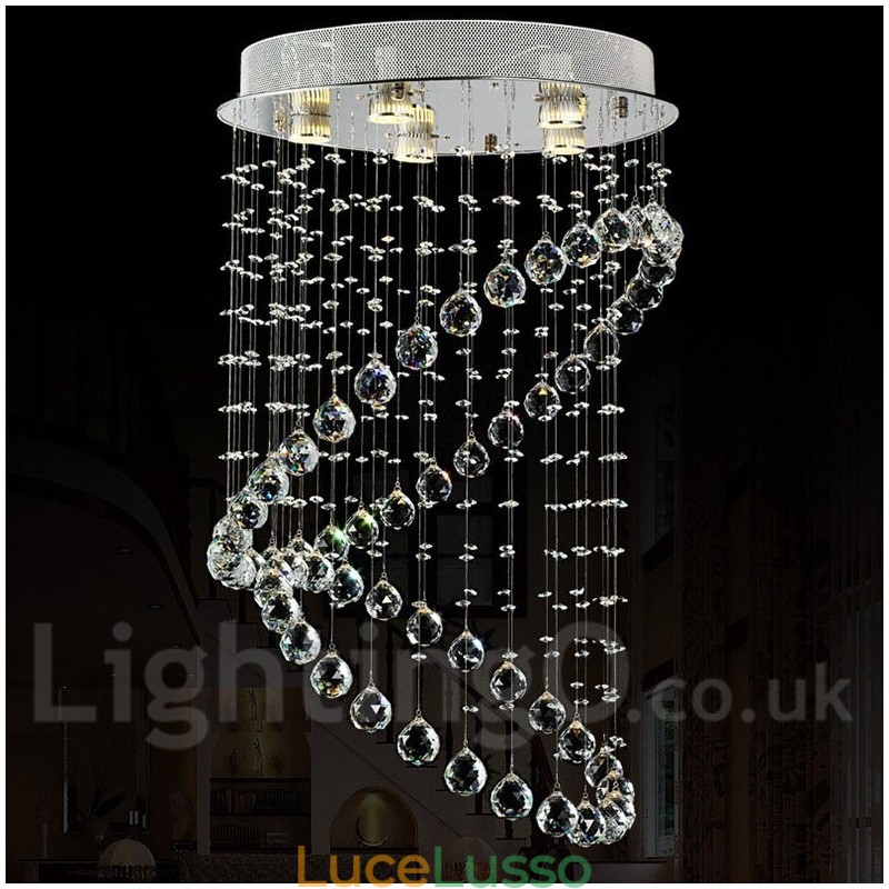 5 luci moderno cristallo soffitto lampadario lampadario illuminazione lampade da interno
