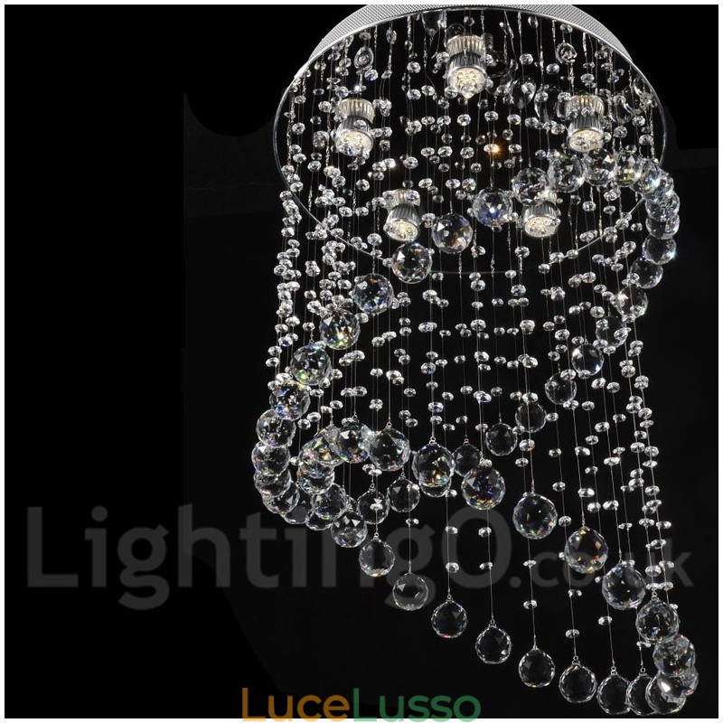 5 luci moderno cristallo soffitto lampadario lampadario illuminazione lampade da interno