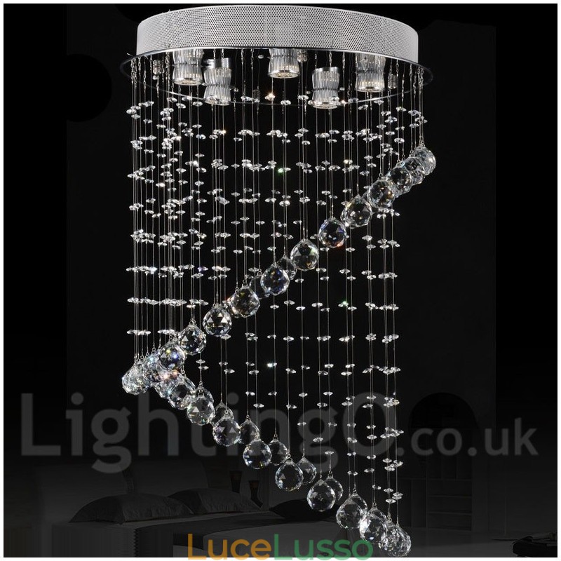 5 luci moderno cristallo soffitto lampadario lampadario illuminazione lampade da interno