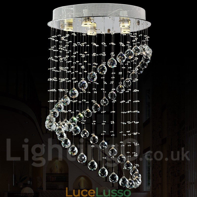5 luci moderno cristallo soffitto lampadario lampadario illuminazione lampade da interno
