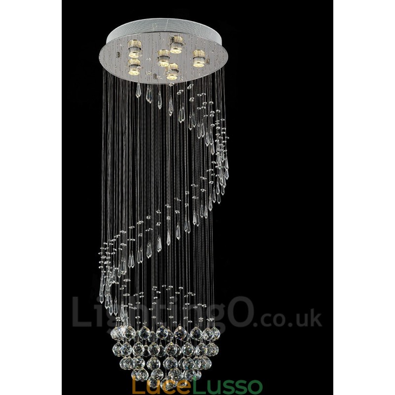 6 luci moderno cristallo soffitto lampadario lampadario illuminazione interna lampade infissi