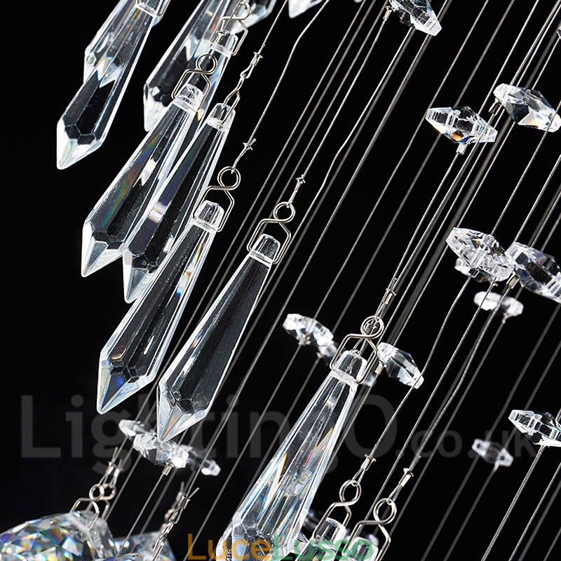 6 luci moderno cristallo soffitto lampadario lampadario illuminazione interna lampade infissi