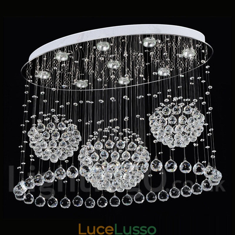 Lampadario moderno a sospensione in cristallo da soffitto a 9 luci, lampade e apparecchi di illuminazione per interni