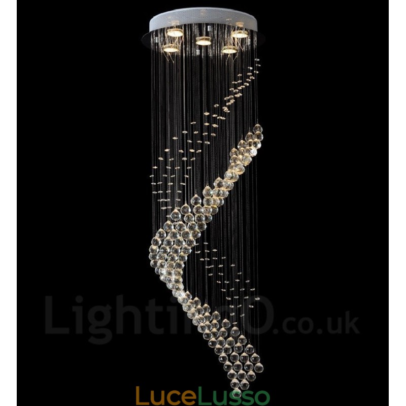 5 luci moderno cristallo soffitto lampadario lampadario illuminazione lampade da interno