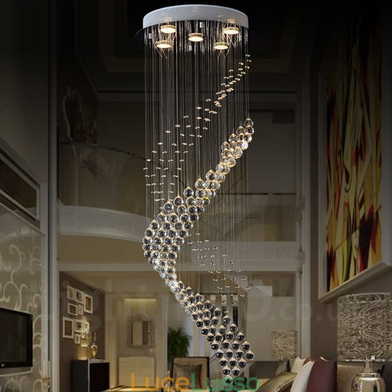 5 luci moderno cristallo soffitto lampadario lampadario illuminazione lampade da interno