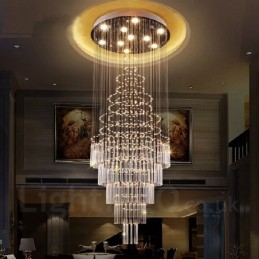 10 luci moderne lampadario a sospensione in cristallo lampadario per interni lampade e apparecchi di illuminazione